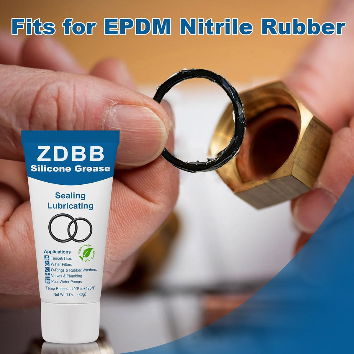 Faucet O-Rings Grease Silicone Lubricant Pool Lube Tube for O Ring Rubber Washers Water Filter Pump