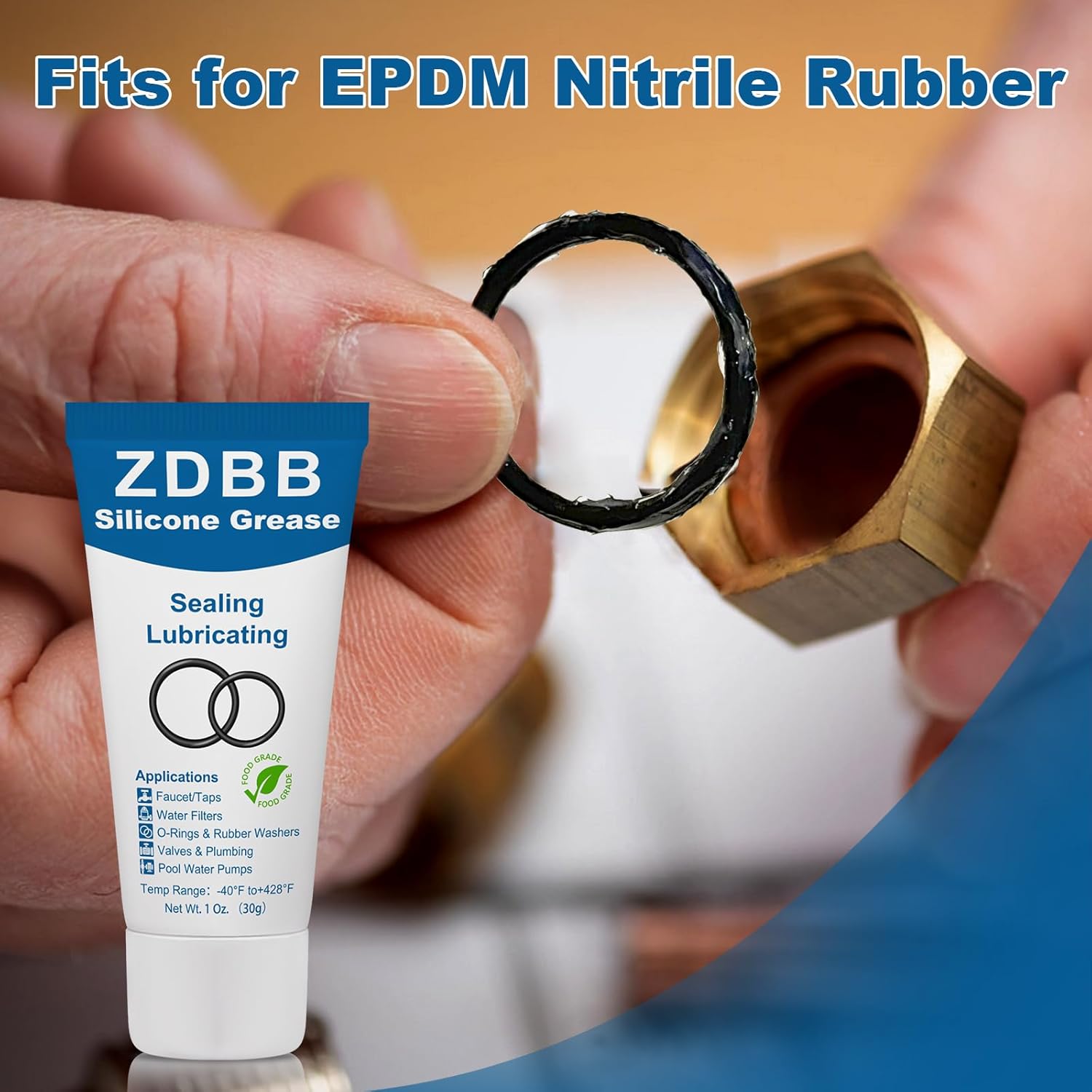 Plumbers O Rings Silicon Grease Tube for Pool Lube Pumps & Filters Rubber Seals Faucet Valve