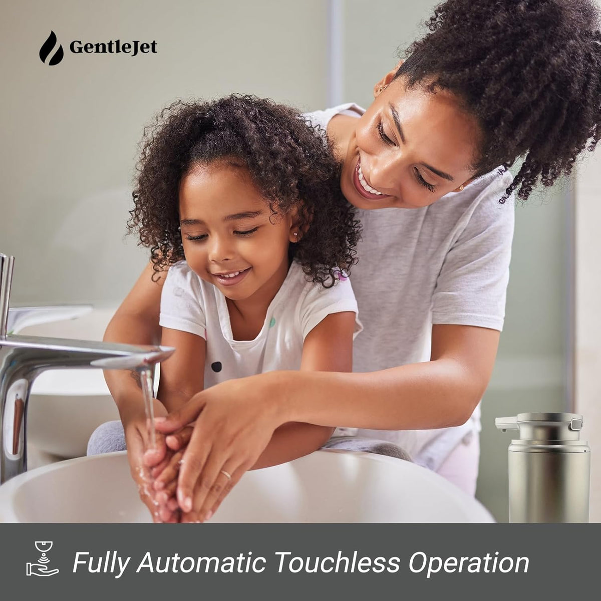 WaveJet Automatic Foaming Soap Dispenser - Rechargeable Automatic Soap Dispenser Touchless for