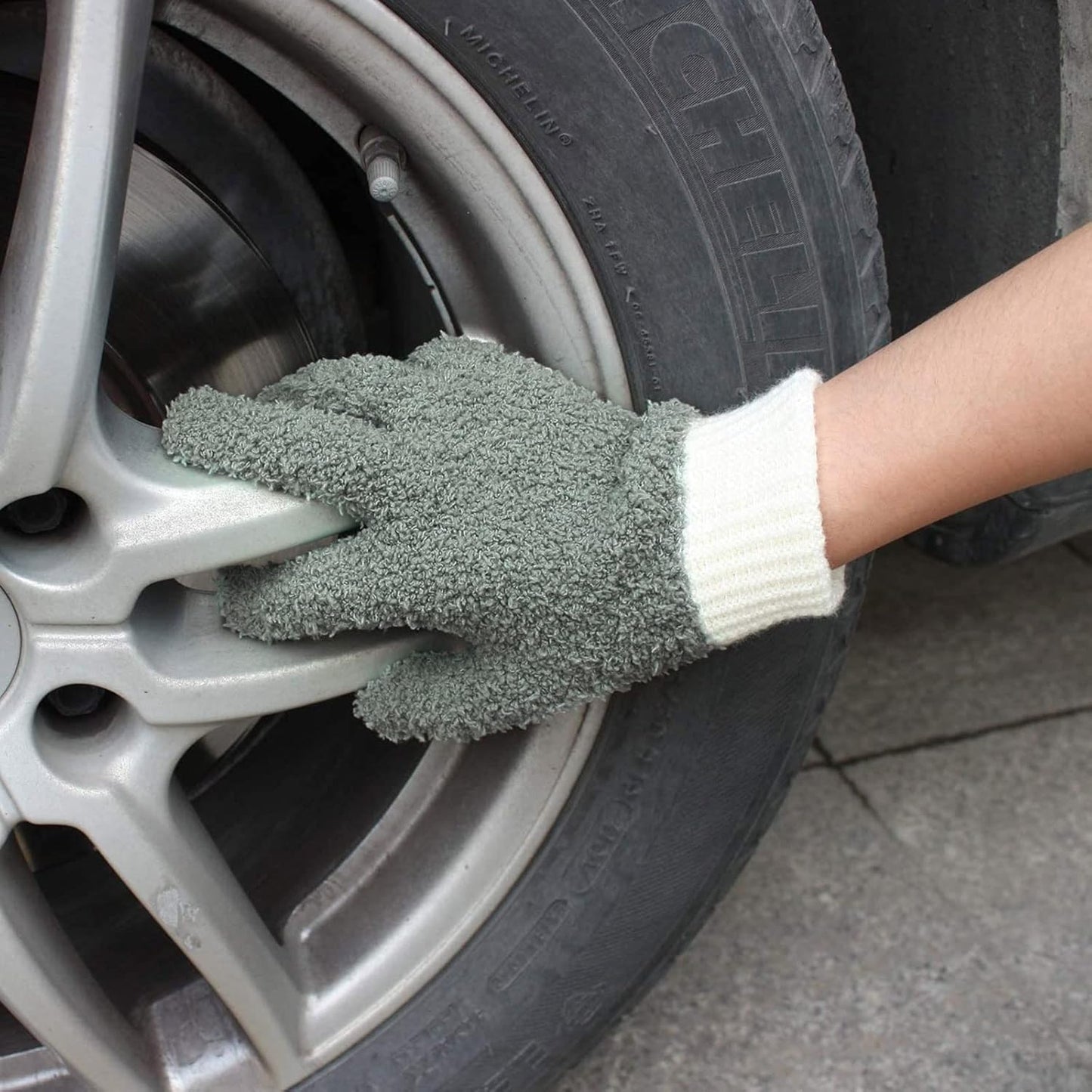 MIG4U Microfiber Gloves - Dusting Gloves for House Cleaning - Washable Blind Cleaner Duster Tool