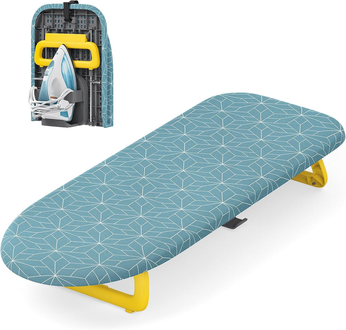 Small Ironing Board Tabletop, Foldable mini Ironing Board, Table top Ironing Boards Small, Compact