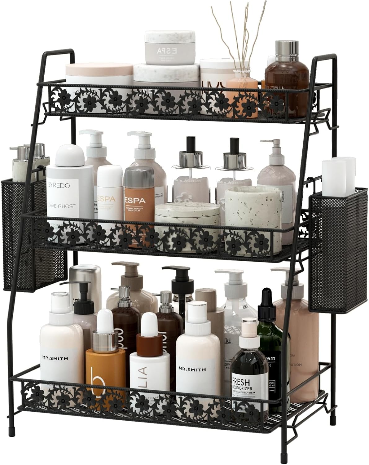 3-Tier Large Size Storage Rack,Counter Organiztion for Bathroom Countertop Organizer Shelf for
