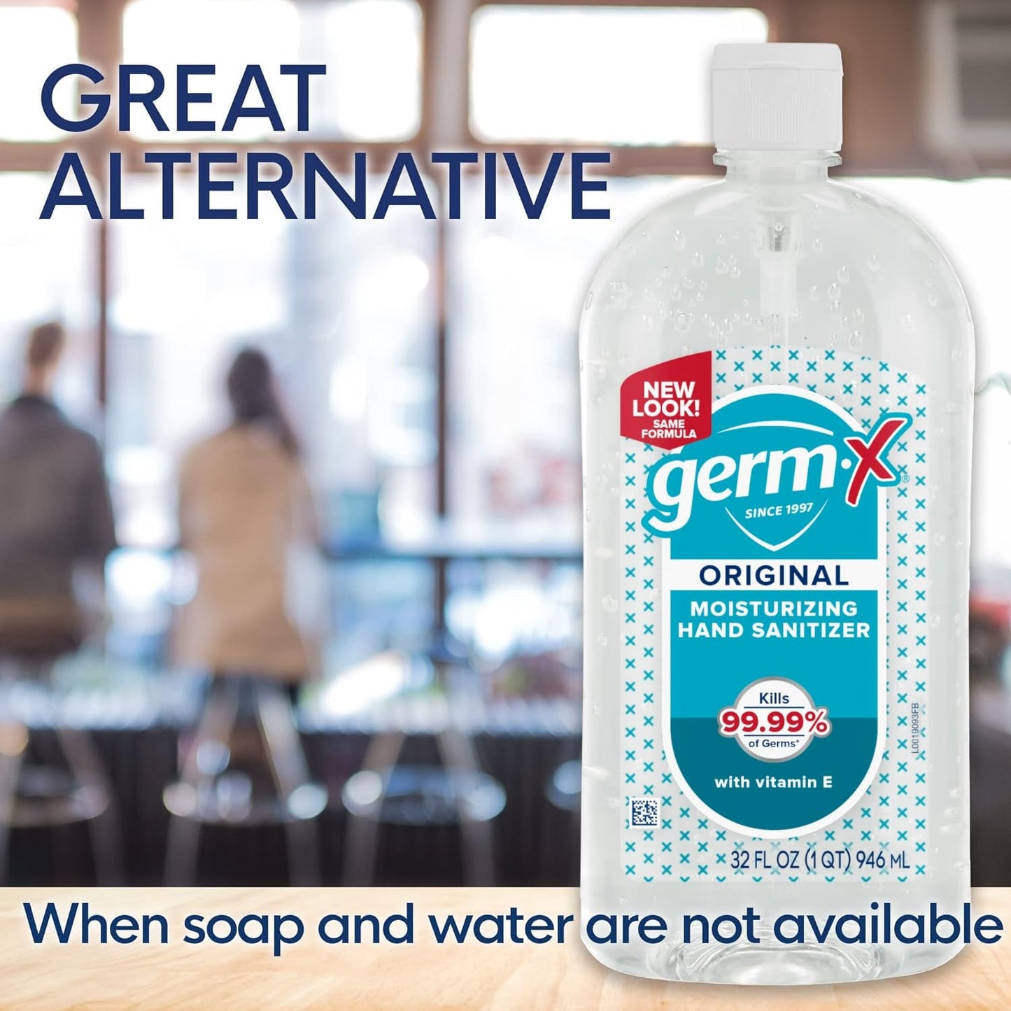 Germ-X Original Hand Sanitizer, Back to School Supplies, Non-Drying Moisturizing Gel with Vitamin