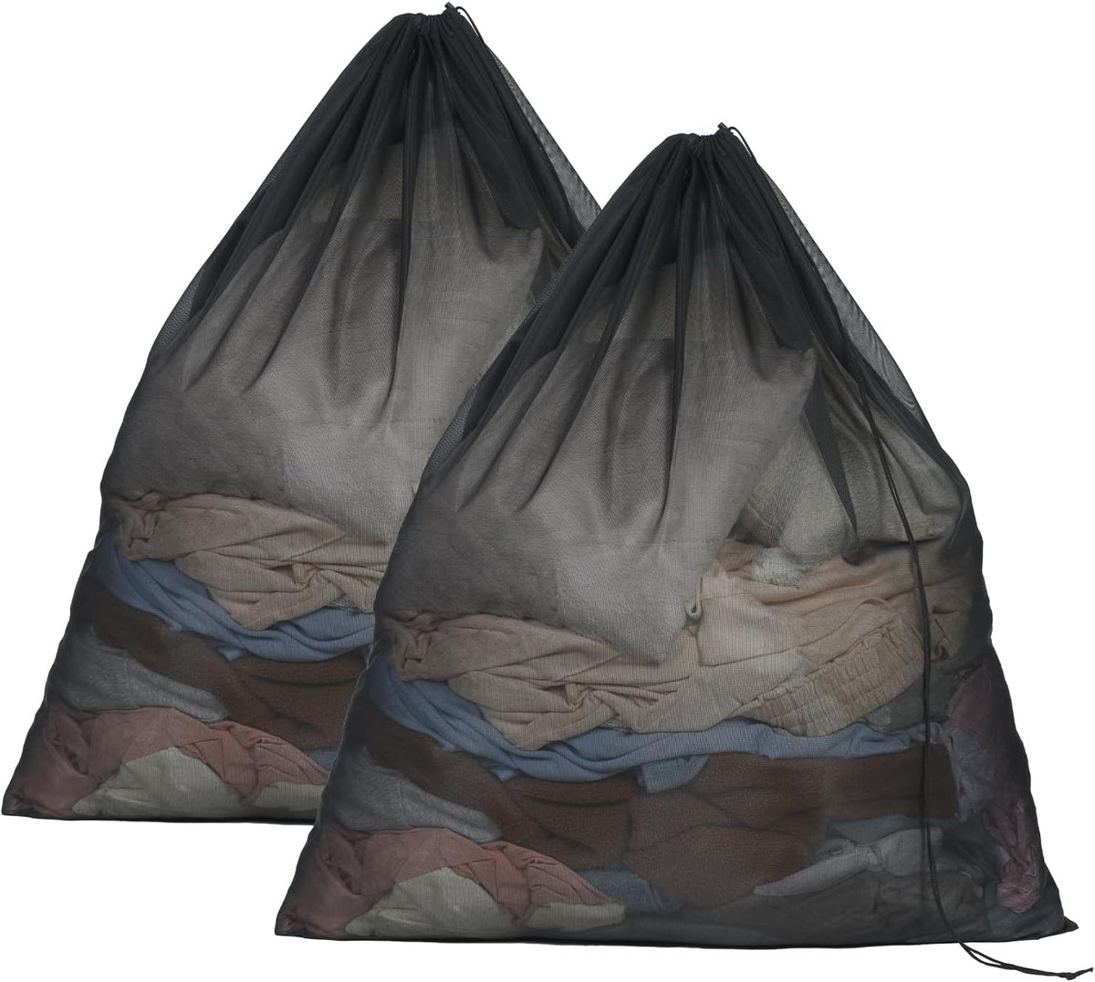 OTraki 2pcs Ex Large Mesh Laundry Bags 36x43 Inch Fine Mesh Washing Bag Drawstring Dirty Clothes