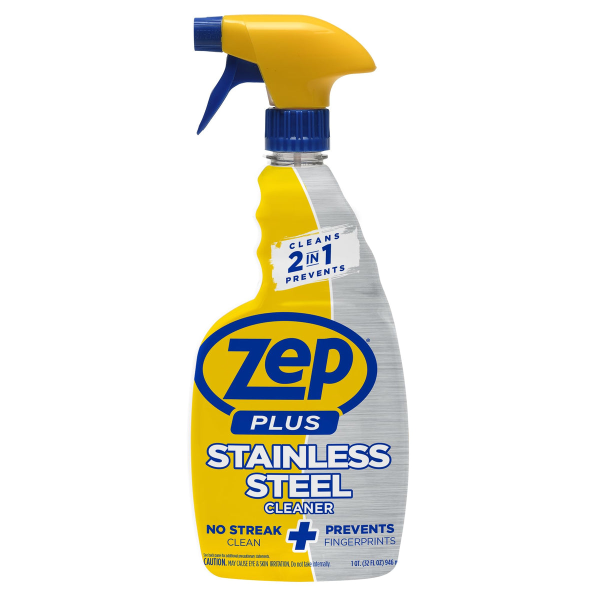 Zep Plus Stainless Steel Cleaner - 32 Fl OZ - R53512-2-in-1 benefits clean while preventing future