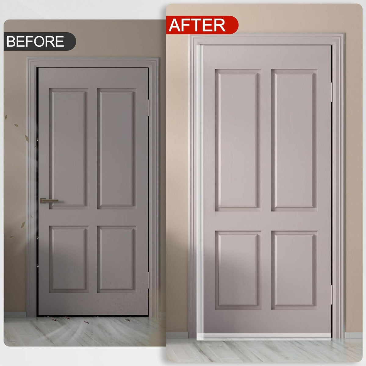 MYFAMIREA Door Weather Stripping 1IN (W) x 20FT (L) Door Draft Stopper Seal Tape Silicone Seal