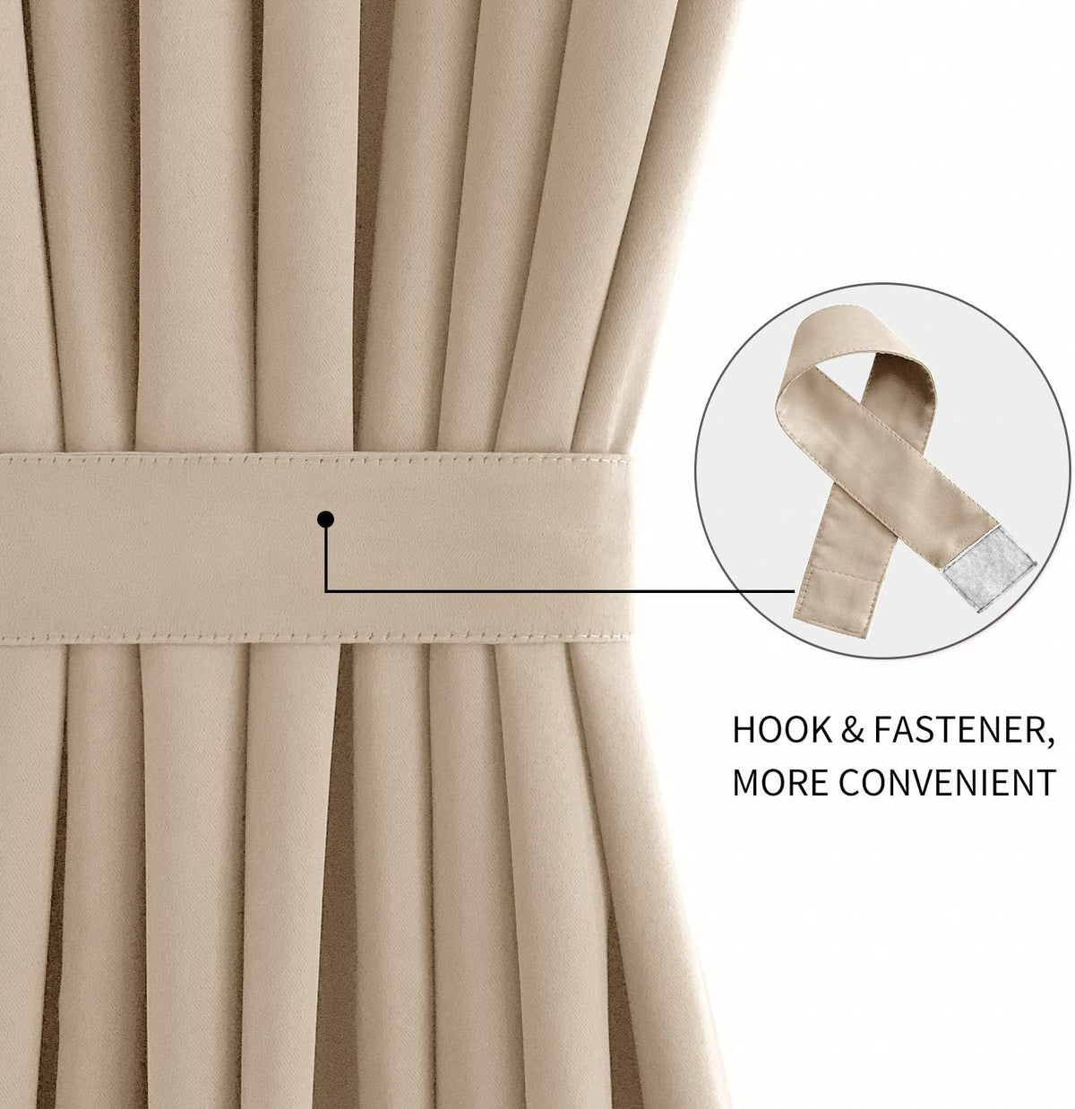DWCN French Door Curtains – Rod Pocket Thermal Blackout Curtain for Doors with Glass Window