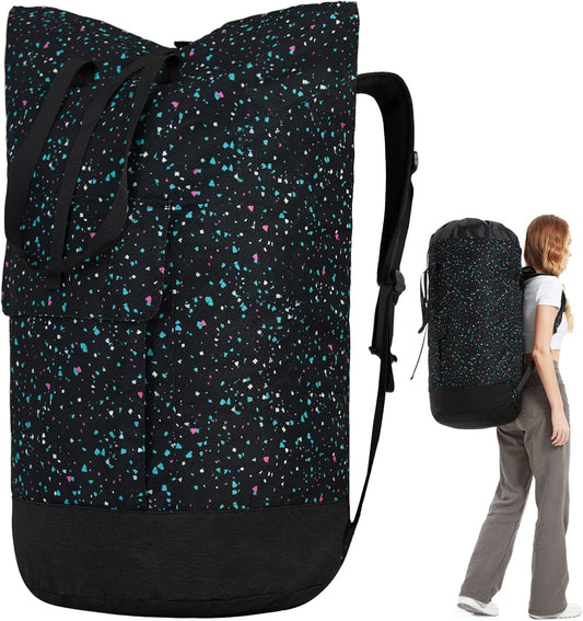 College Laundry Bag, 115L Extra Large Laundry Backpack with Shoulder Straps, Heavy Duty Backpack