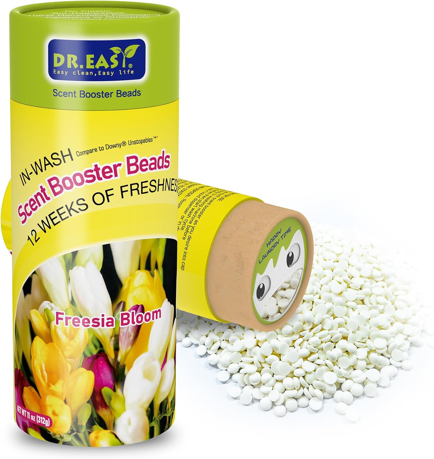 DR.EASY Laundry Scent Boosters 312g,Freesia Bloom Scent Boosters for Washer，Bulk Laundry Booster