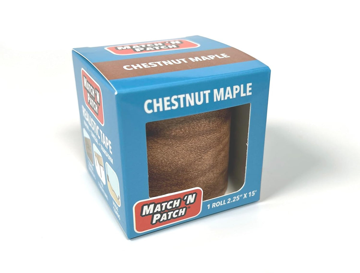 MATCH 'N PATCH Realistic Wood Grain Repair Tape - Durable Multi-Use Adhesive Tape for Furniture