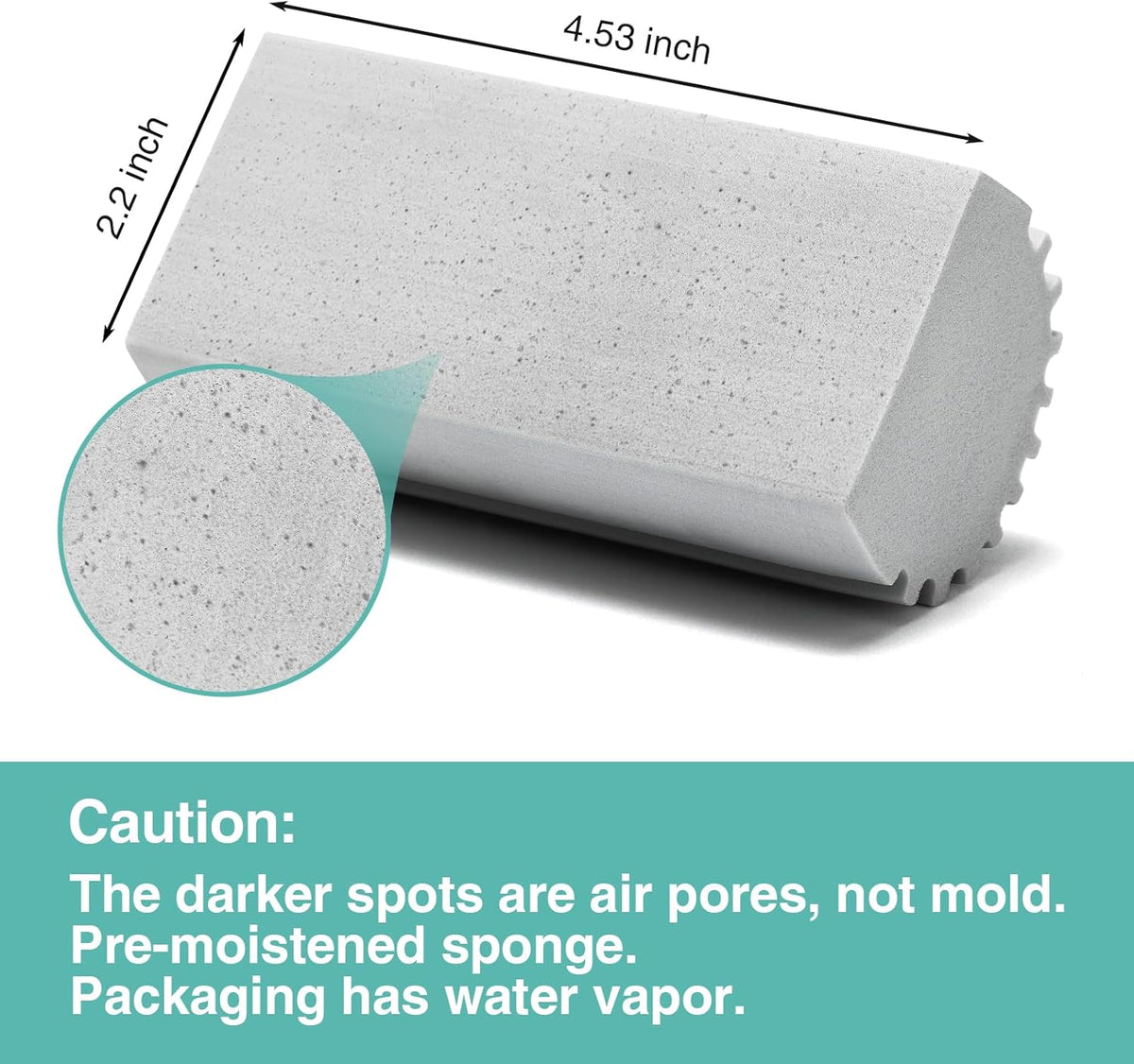 8 Pack Damp Dusting Sponge Duster, Grey Dust Cleaning Sponge, Reusable Household Cleaning Sponge