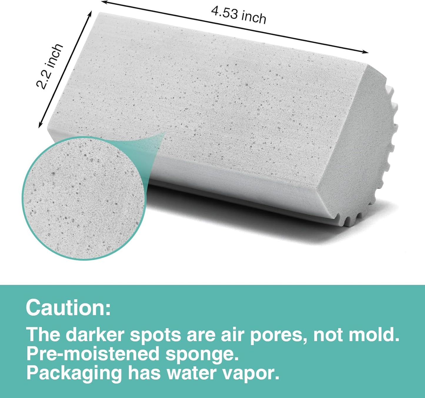 4 Pack Damp Dusting Sponge Duster, Grey Dust Cleaning Sponge, Reusable Household Cleaning Sponge