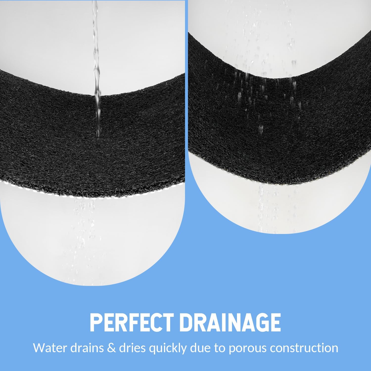 Non-Slip Bathtub Mat, Anti Slip Shower Mat, Fast Drying Bathtub Mats, Foot Scrubber Mat, Anti Slip