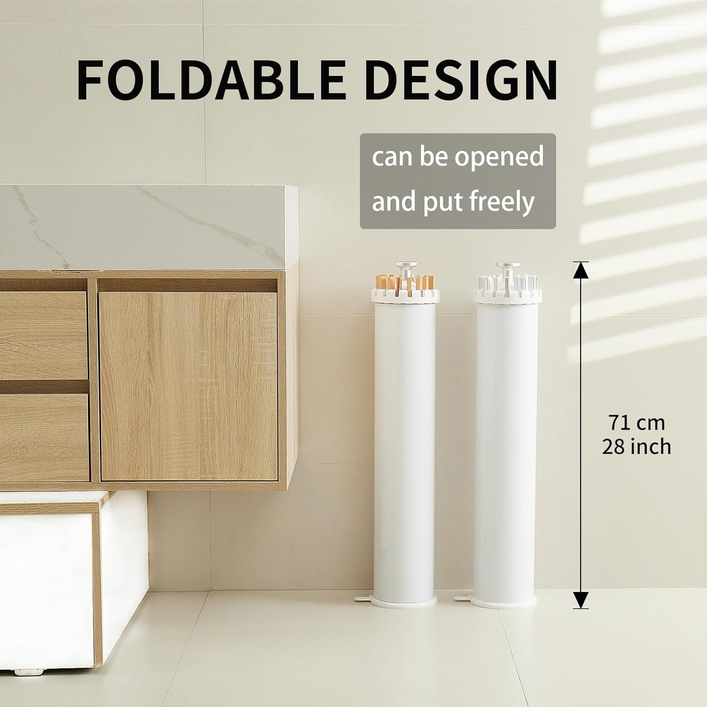 JOOM Tripod Clothes Drying Rack, Garment Rack Portable and Foldable Space Saving Laundry Drying