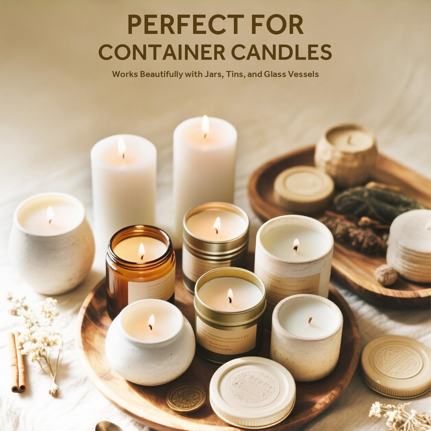 NORVENCE Soy Wax for Candle Making, Natural Soy Wax Flakes 20lb, Premium Candle Wax for DIY Candle
