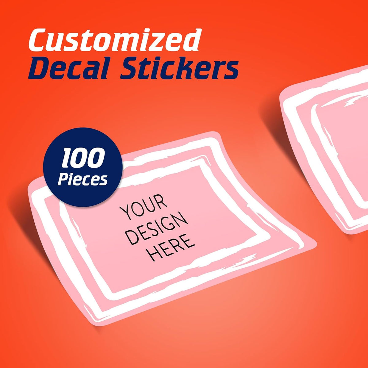 5-1000 Custom Vinyl Stickers - Upload Your own Image, Text, Design, Logo - Personalized Logo Labels
