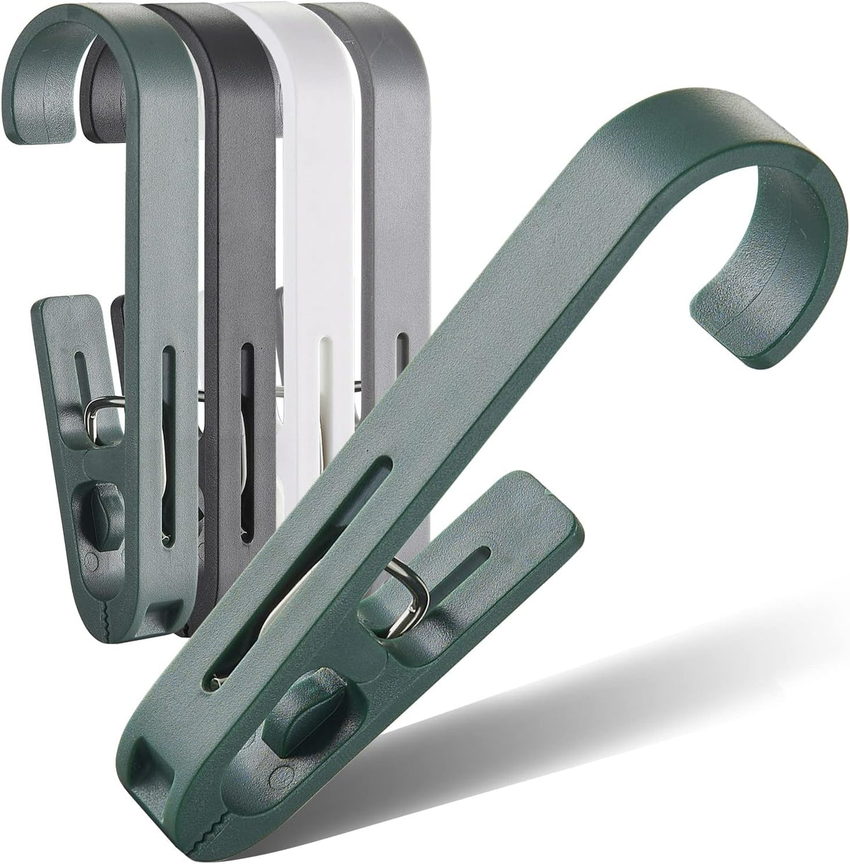 8 Pcs Large Clothes Pins Towel Clips, Multipurpose Clothes Pins Hook, Strong Plastic Clothes