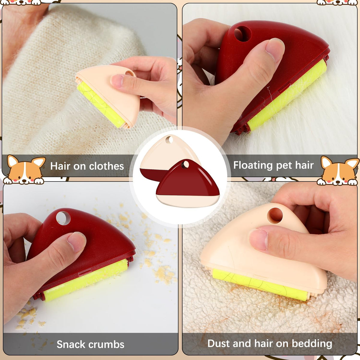 Good Life Lint Roller, Reusable Mini Lint Roller Pet Hair Remover, Portable Lint Roller, Washable