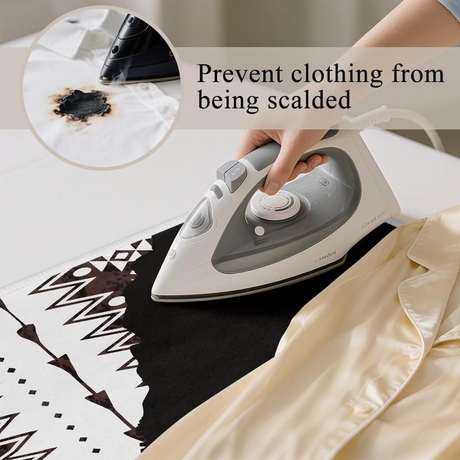 Aztec Print Ironing Mat Portable Ironing Pad Blanket for Table Top Heat Resistance Foldable