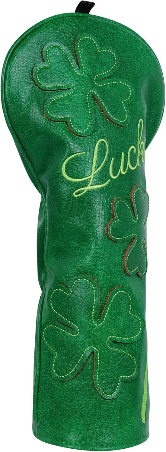 Golf Headcovers Golf Club Head Covers Four Leaf Clover Good Luck Charm - Clover Style Premium
