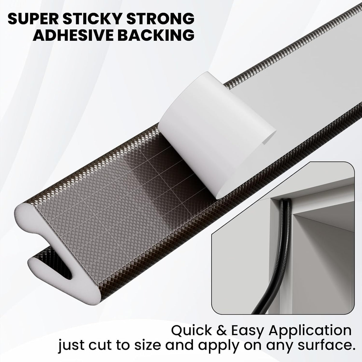 V Shape Foam Weather Stripping Door Frame Seal Strip 2Pcs×26FT Brown, Draft Stopper, Insulation