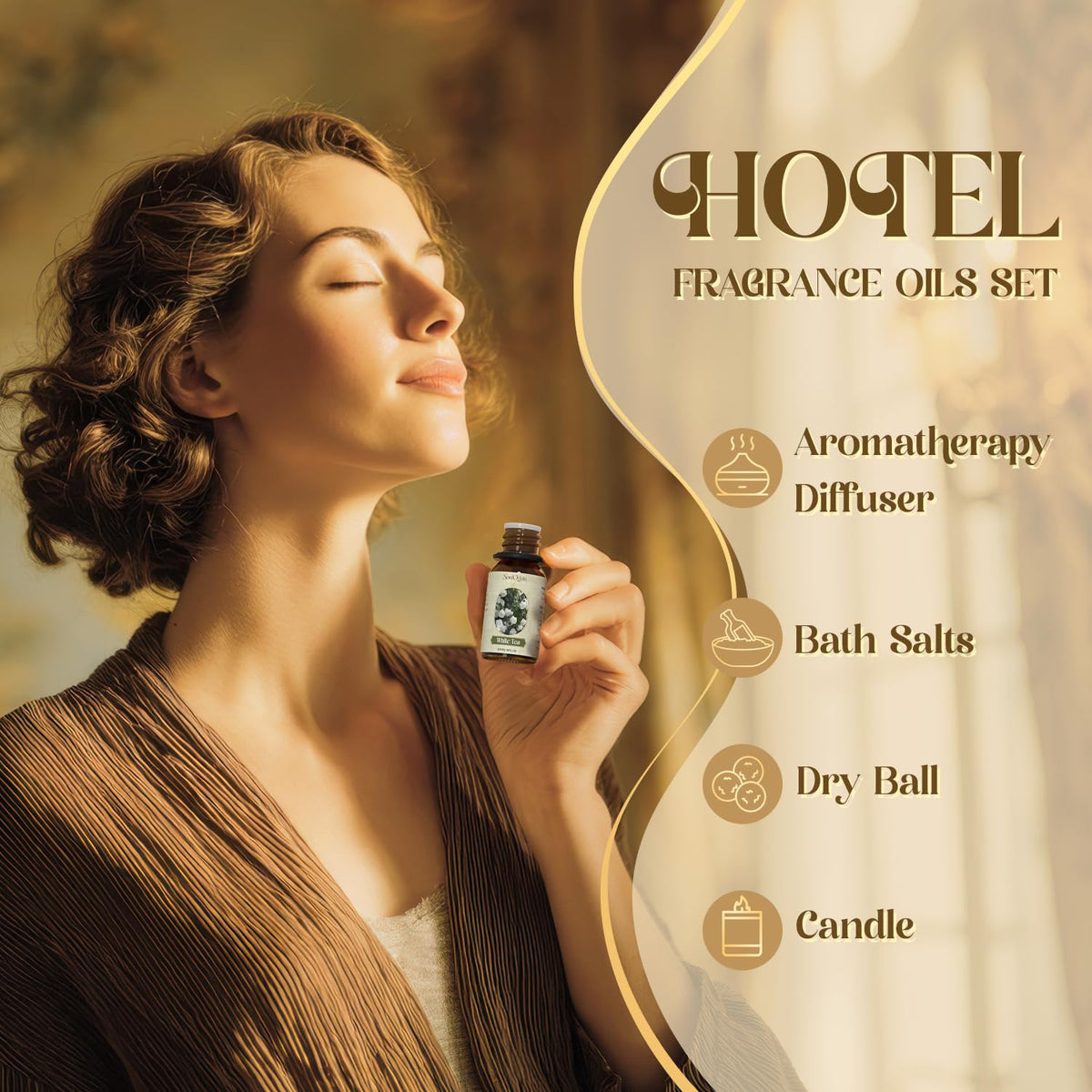 Hotel Fragrance Oils Set, Essential Oil Gift Set for Diffuser, Hotel Scent Diffuser Oil, Diffuser