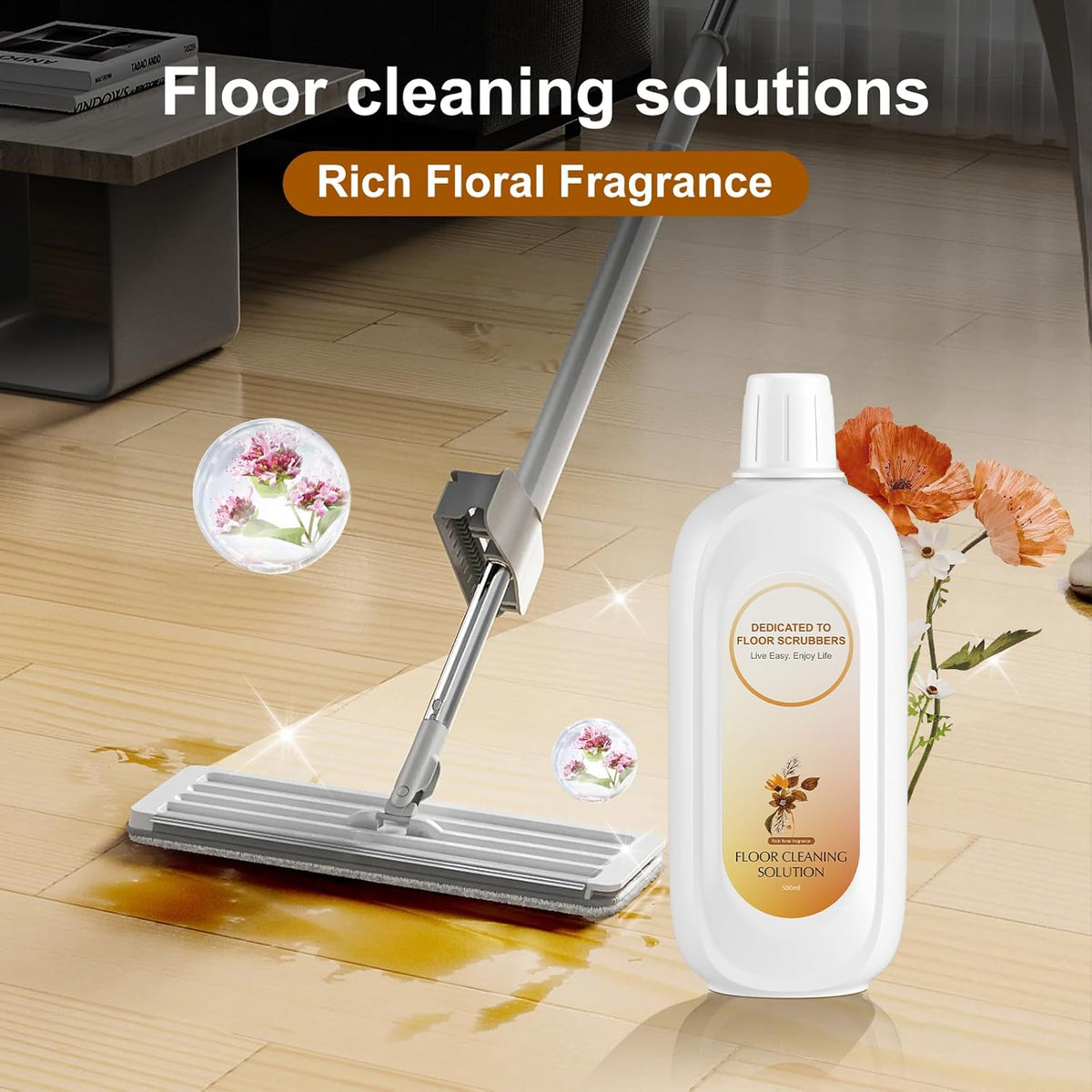 Floor Cleaning Solution Compatible With Tineco , Deep Cleans for Multiple Hard Floors, Suitable