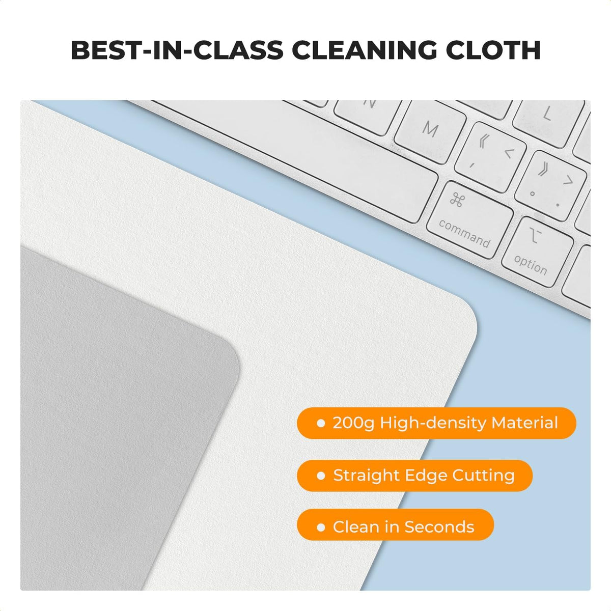 K&F CONCEPT 2 Pack Lens Cleaning Cloth | Microfiber Cleaning Cloth | Glasses Cleaning Cloths |