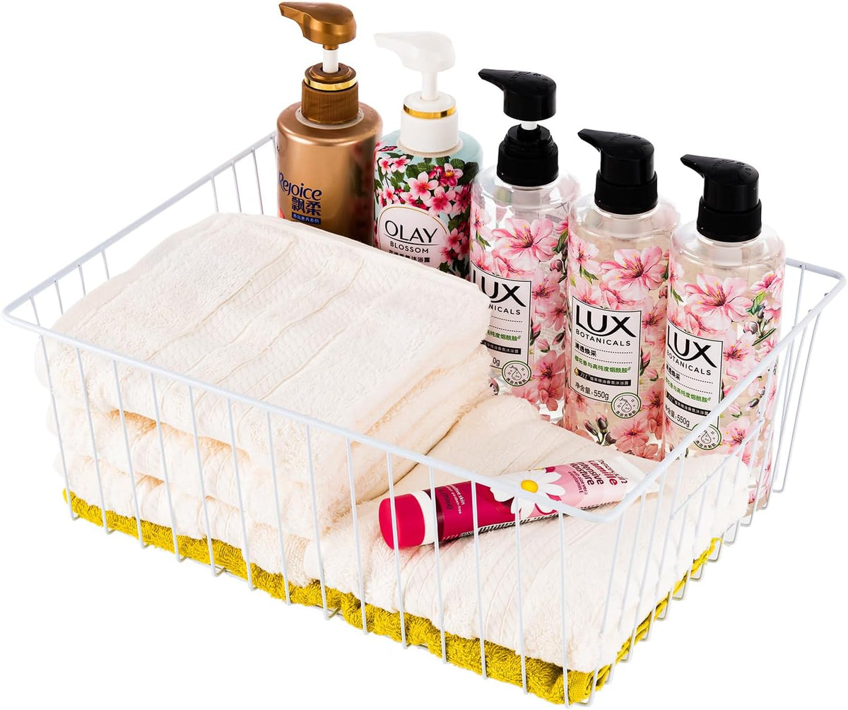 Upright Freezer Organizer Bins，Freezer Storage Baskets for 16, 17, 21 cu.ft Standup Freezer, Wire