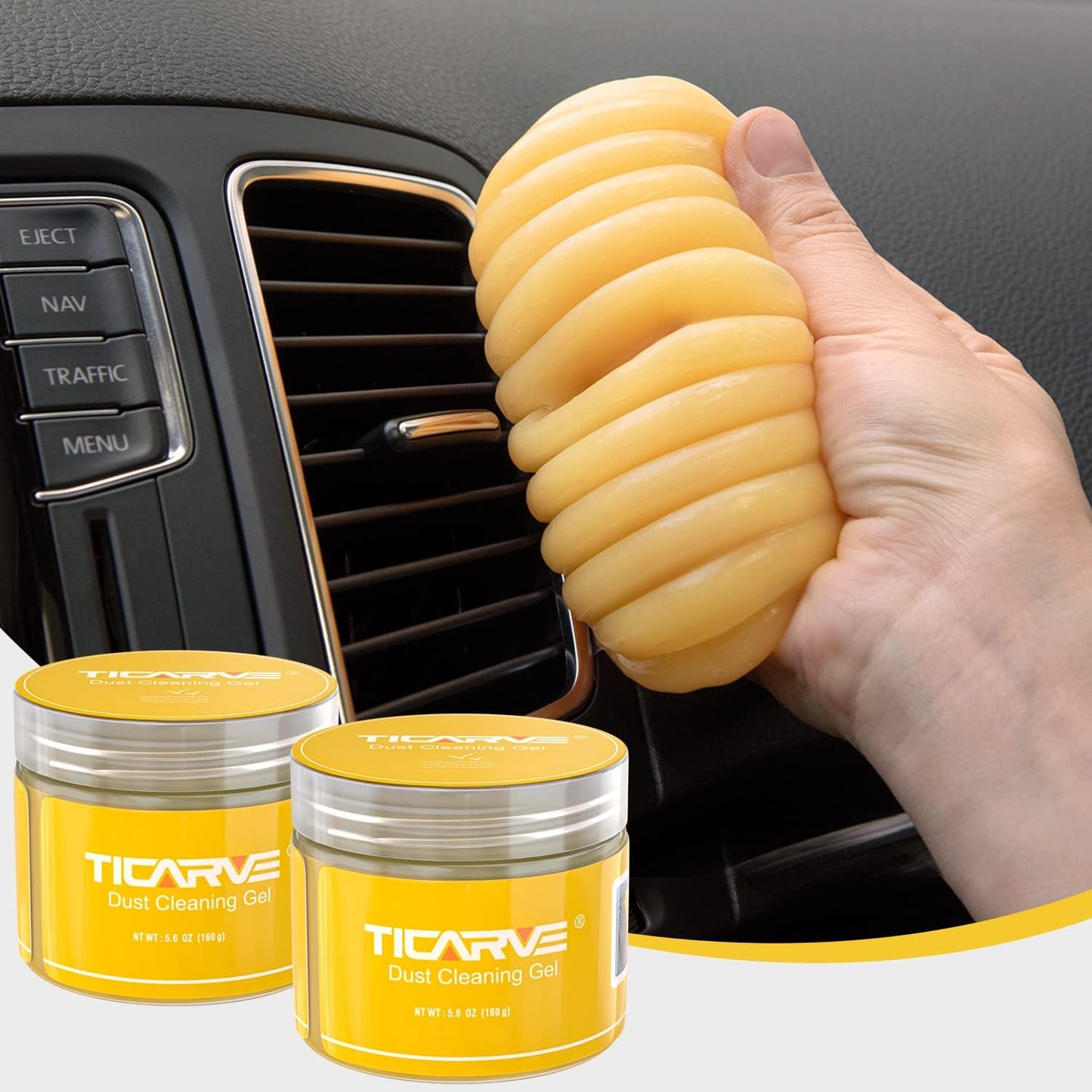 TICARVE 2Pack Cleaning Gel Car Putty Car Cleaning Putty Gel Auto Detailing Car Interior Cleaner