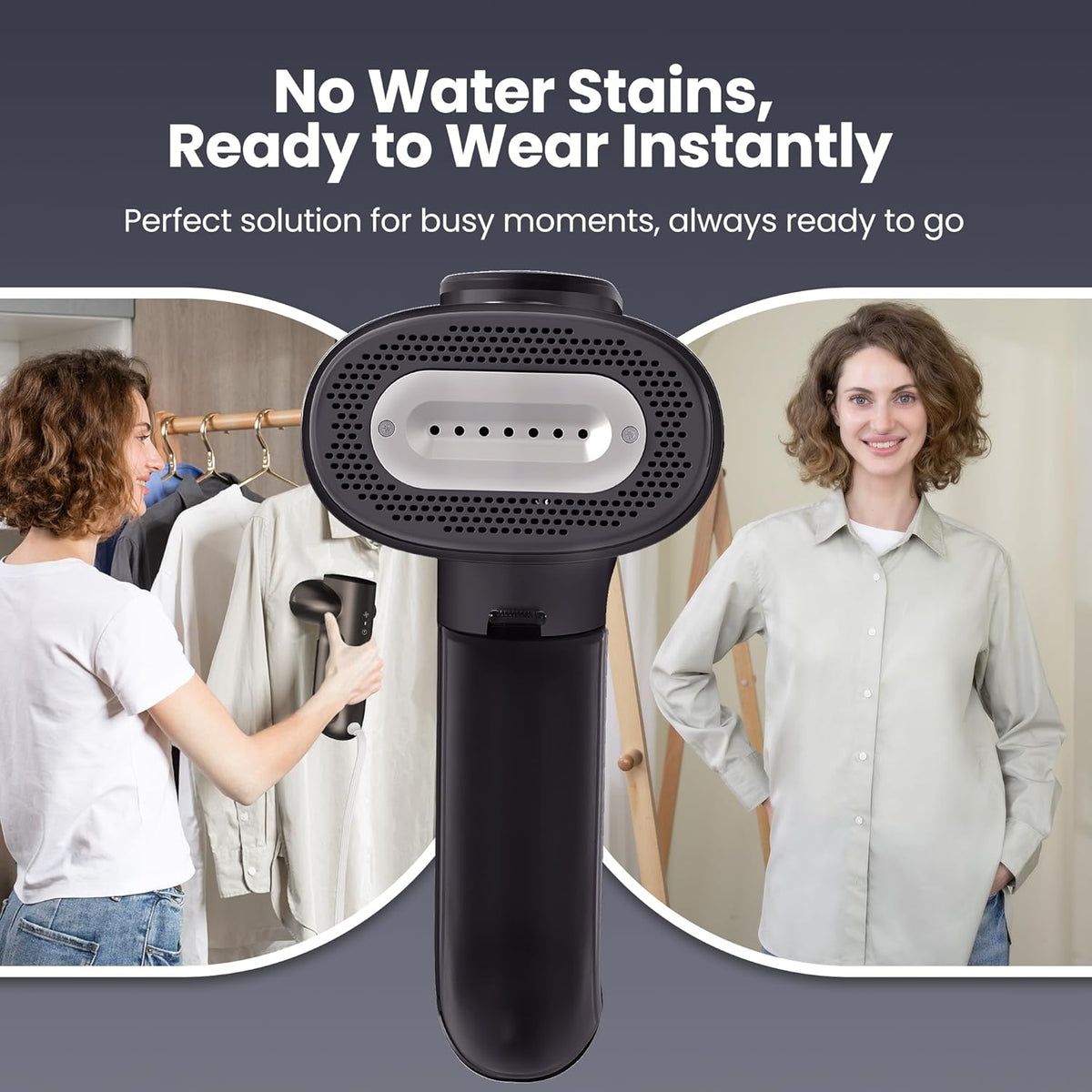Neakasa Magic 1 Vacuum Steamer, Handheld Travel Garment Steamer for Clothes, 2300Pa Suction for