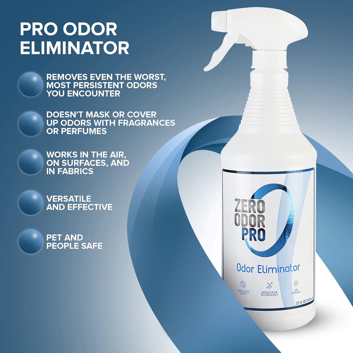 Zero Odor Pro - Commercial Strength Eliminator Odor Neutralizer, Room Deodorizer Odor Eliminator