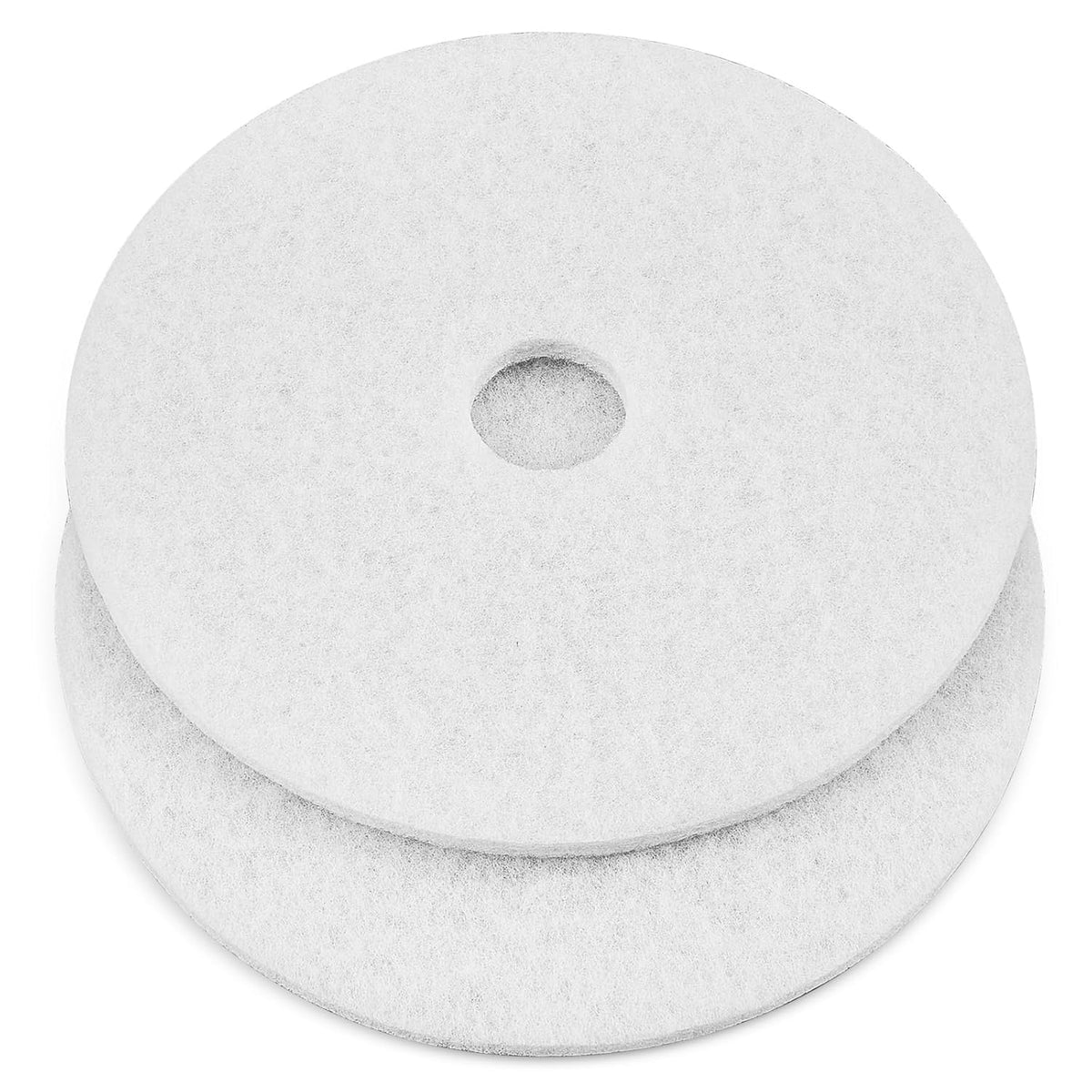 20" White Scrubbing Pads Commercial Cleaning Orbiter Pads-Maintenance Non Woven for Floor Buffer