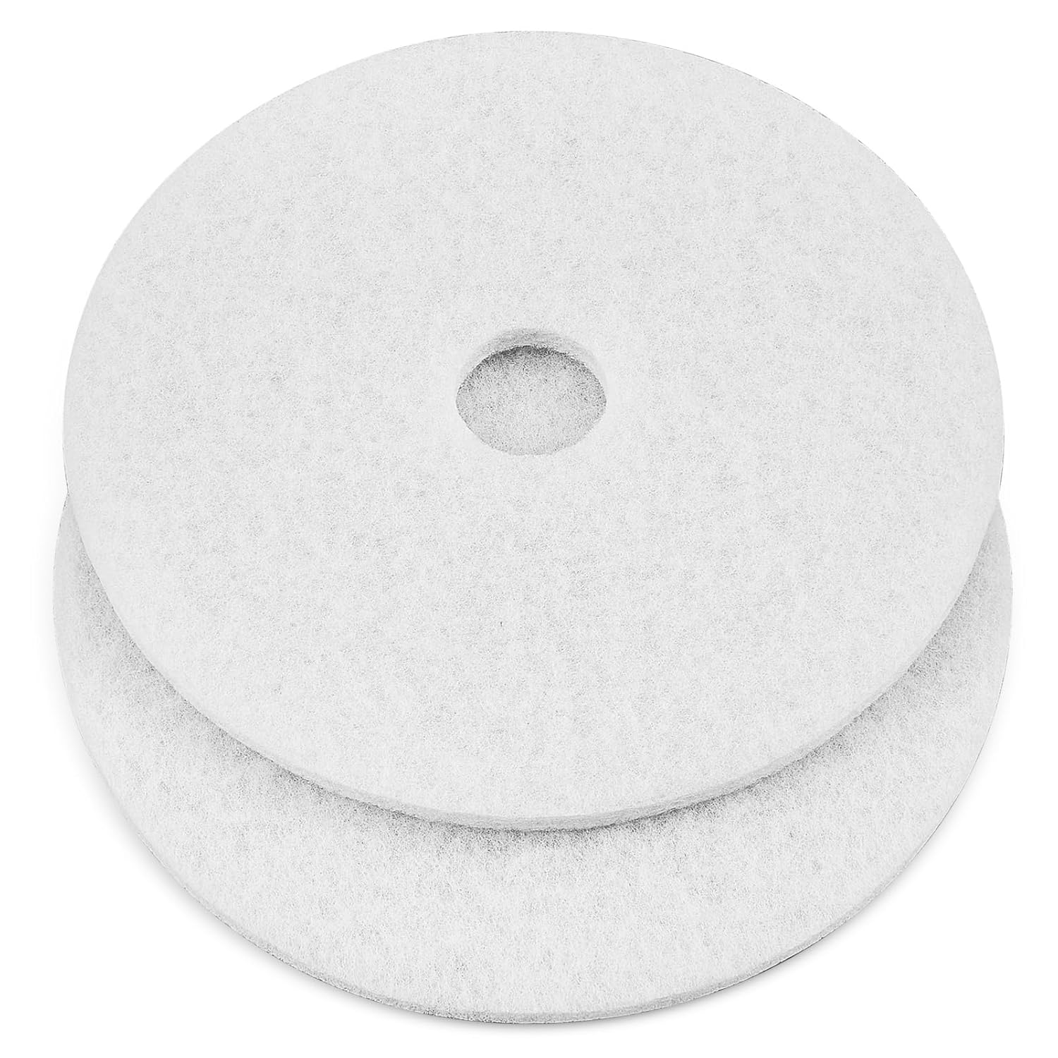 20" White Scrubbing Pads Commercial Cleaning Orbiter Pads-Maintenance Non Woven for Floor Buffer