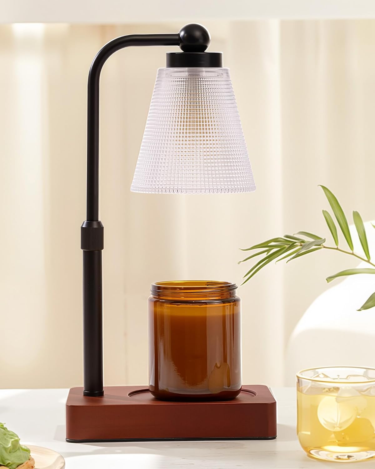 Candle Warmer Lamp - Electric Candle Warmer with Timer, Adjustable Height & Brightness, 2