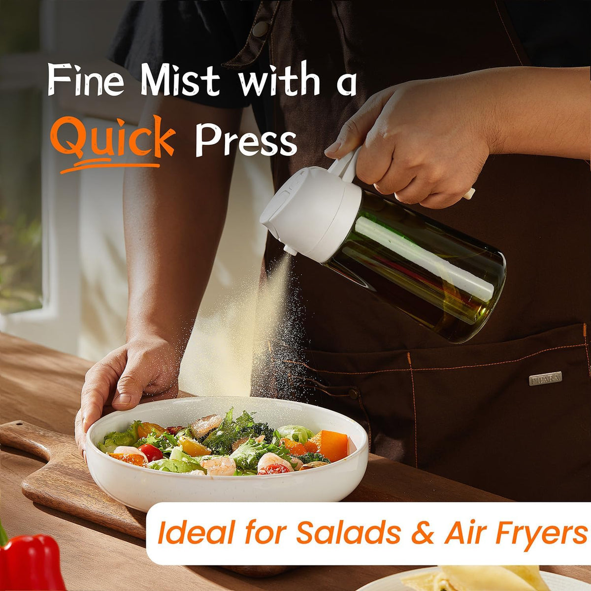 TrendPlain - Original 16oz/470ml Olive Oil Dispenser Bottle for Kitchen Gadgets and Air Fryer