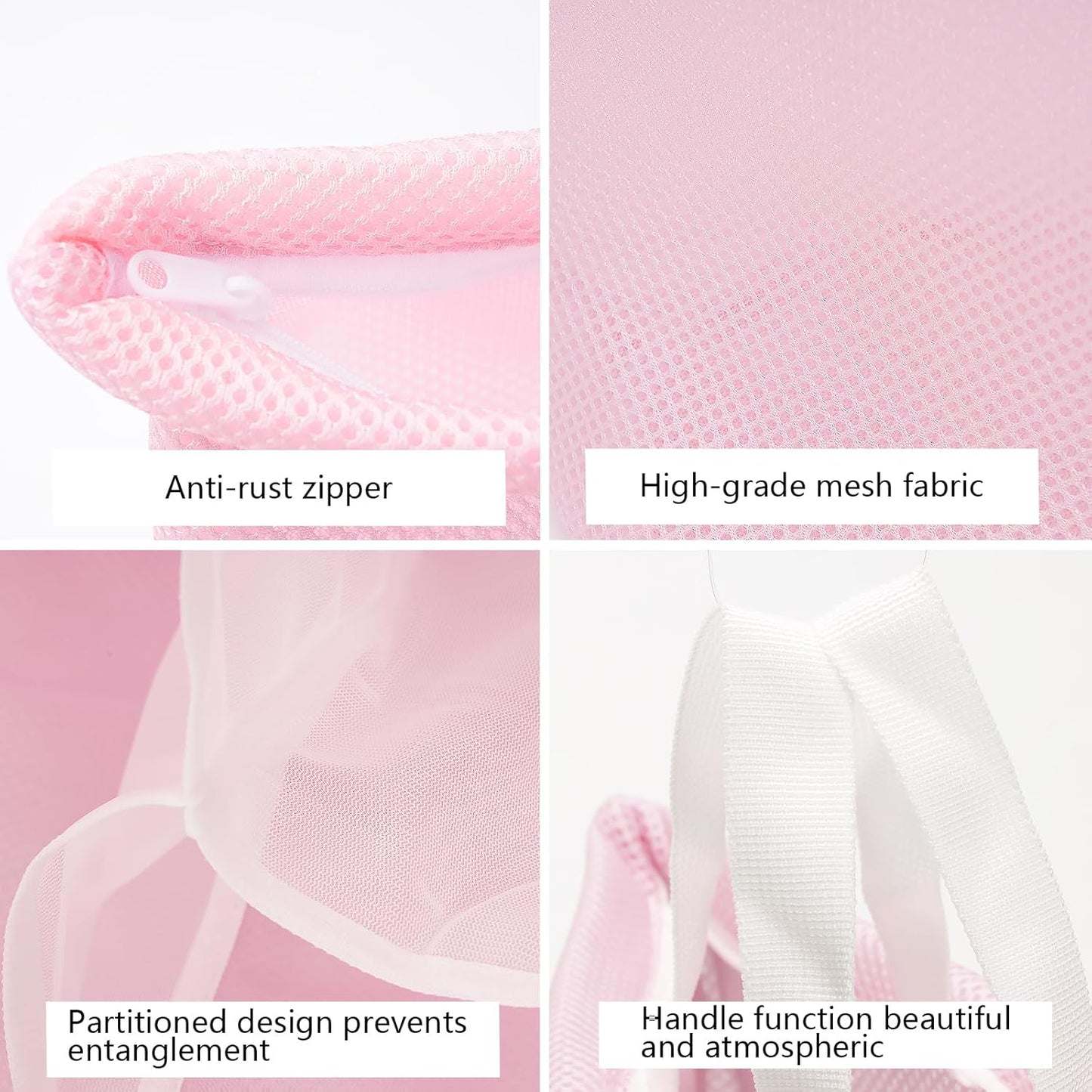 2 Pcs Special Zoning laundry bag for delicates with handles mesh laundry bags washing machine