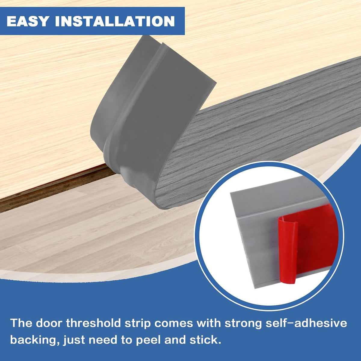 Vinyl Door Threshold Flooring Transition Strip Self Adhesive Carpet Edging Strip for Laminate