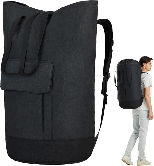 Laundry Backpack Bag 115L, Heavy Duty Laundry Bags with Shoulder Straps, Dirty Clothes Bag for