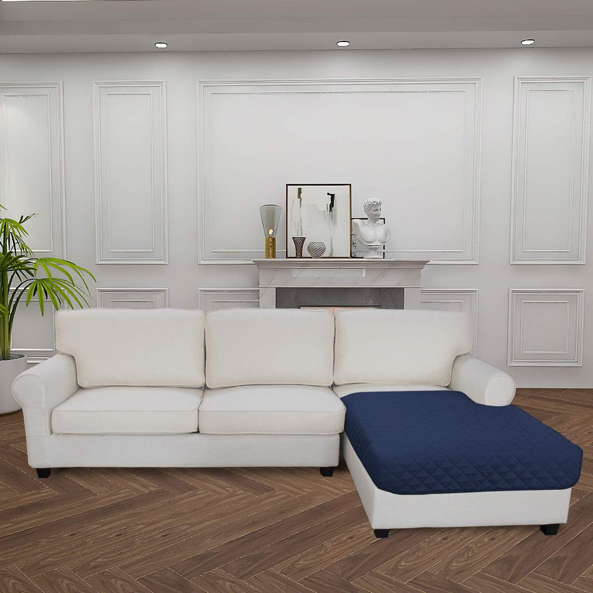 Easy-Going Sectional Couch Covers for Dogs L Shape Sofa Cover Reversible Sofa Slipcover Chaise