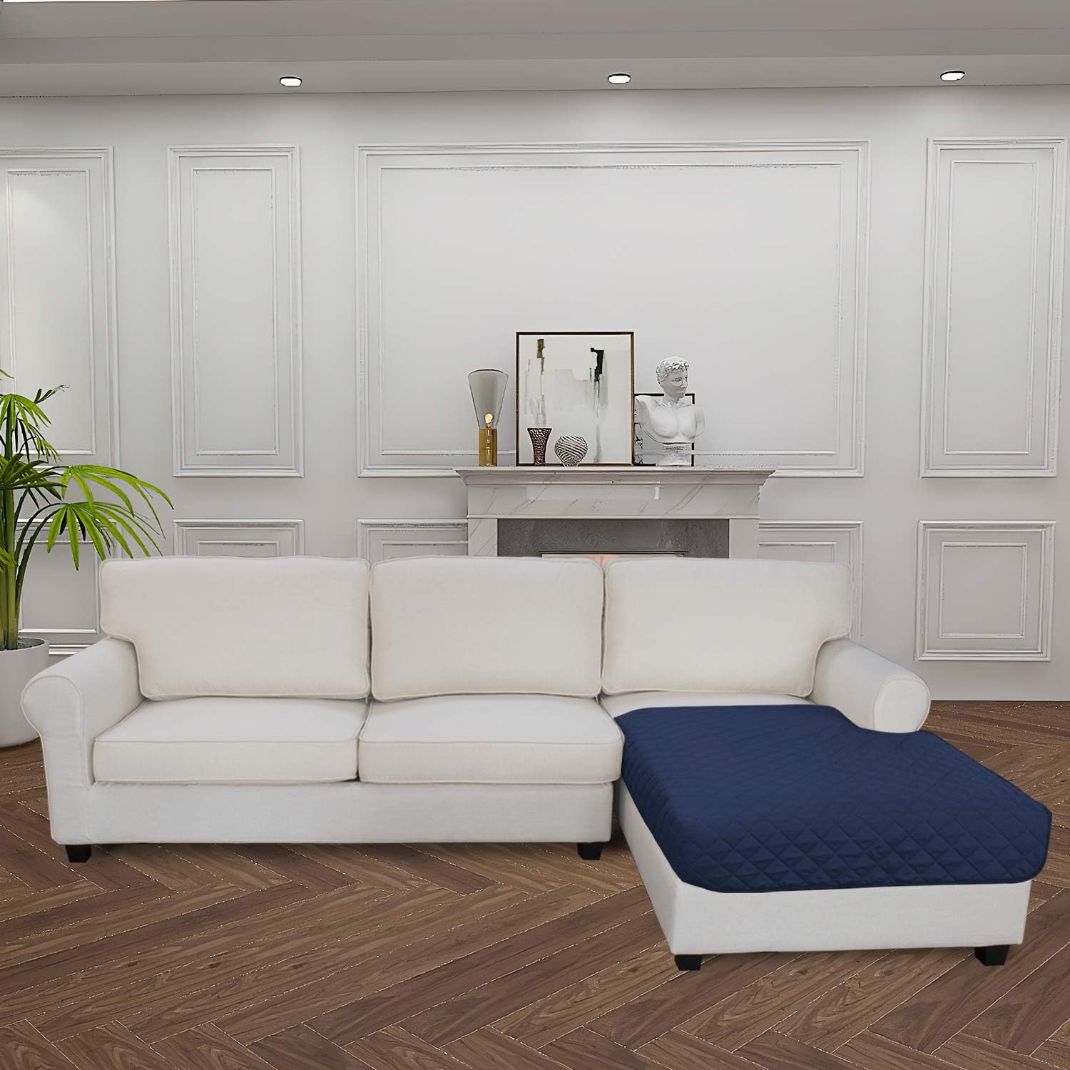 Easy-Going Sectional Couch Covers for Dogs L Shape Sofa Cover Reversible Sofa Slipcover Chaise