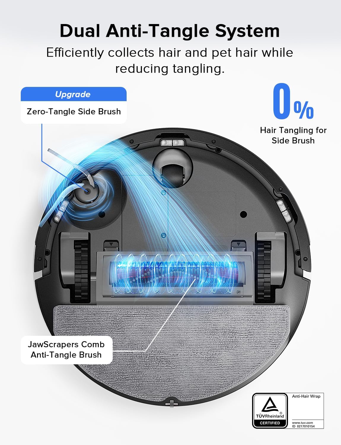 roborock Q7 L5 Robot Vacuum and Mop Combo, 8,000Pa Suction, Upgraded from Q5 Pro, Dual Anti-Tangle