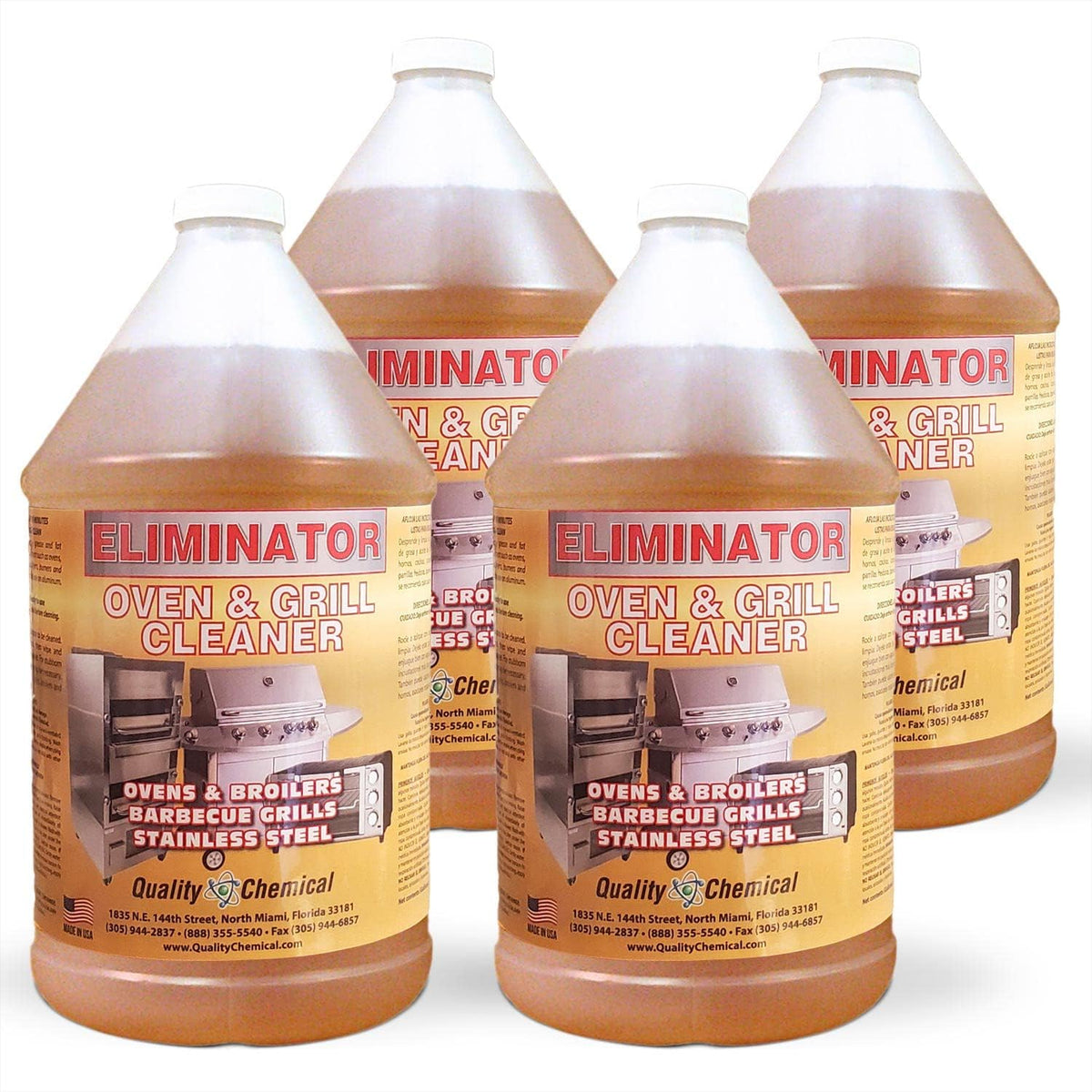 Quality Chemical Oven Cleaner & Grill Cleaner - Heavy-Duty/Fast Acting & Easy to