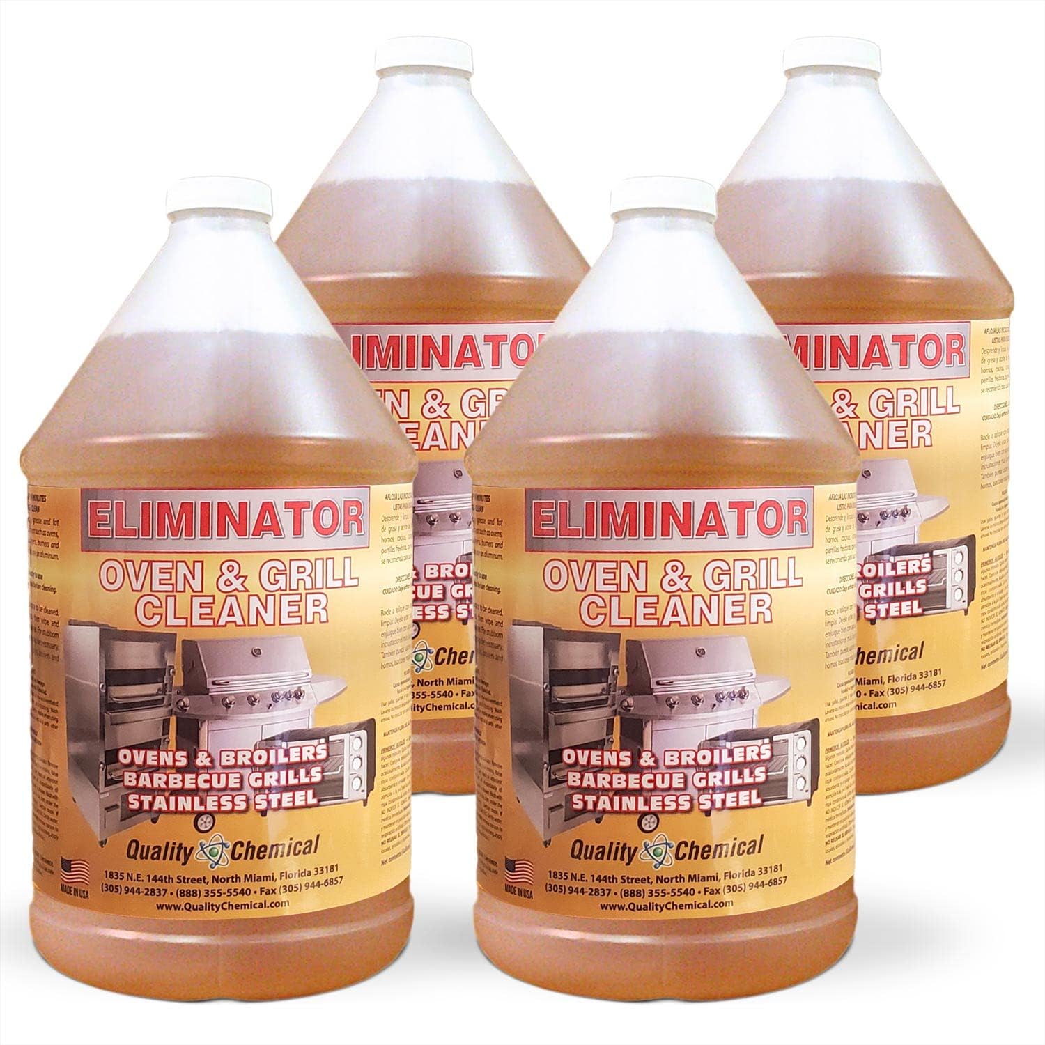 Quality Chemical Oven Cleaner & Grill Cleaner - Heavy-Duty/Fast Acting & Easy to
