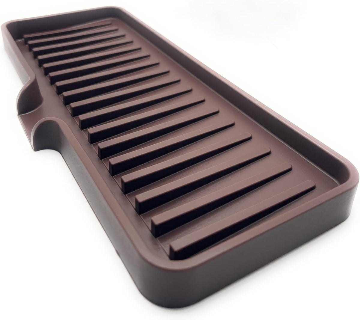 Happitasa Silicone Soap Dish Tray and Sponge Holder with Drain Chute | Bathroom and Kitchen Sink