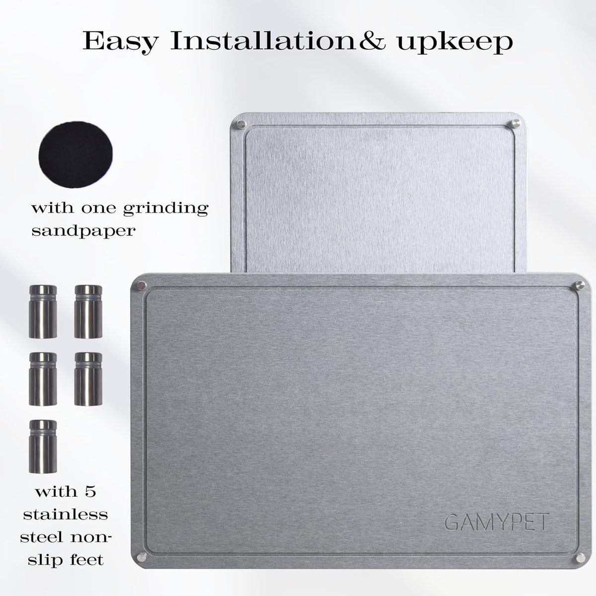 Stone Dish Drying Mat 24"×16" Large Diatomaceous Earth Dishes Quick Dry Pad for Kitchen Counter