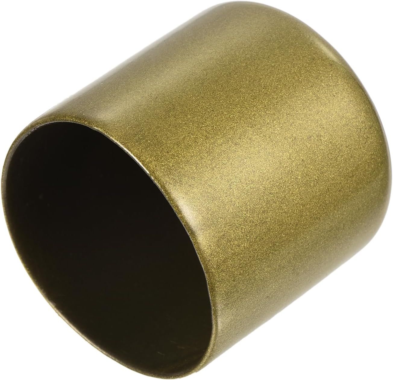 uxcell 20pcs Rubber End Caps 40mm ID Vinyl Round Tube Bolt Cap Cover Thread Protectors Gold