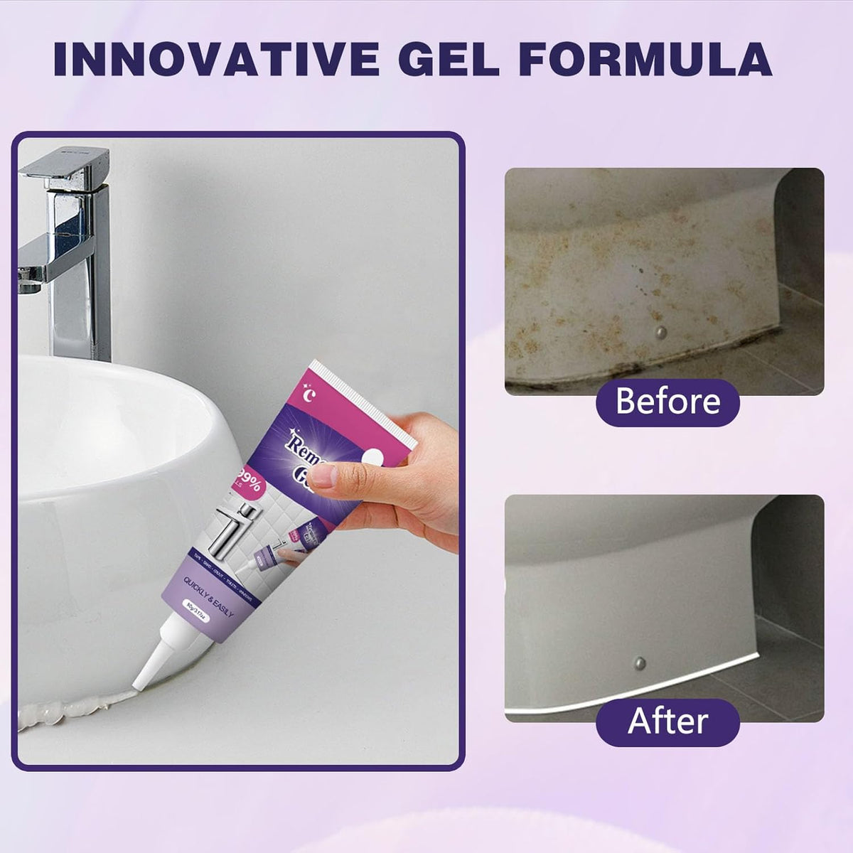 Cleaning Remover Gel,Powerful Household Cleaning Gel,Suitable for Bathroom and Kitchen Tile