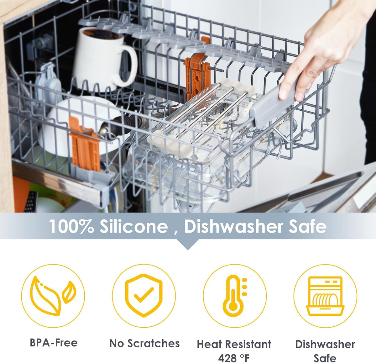 Tomorotec Adjustable Over-The-Sink Kitchen Rack for Dishcloths, Sponges, Bottles and Brushes