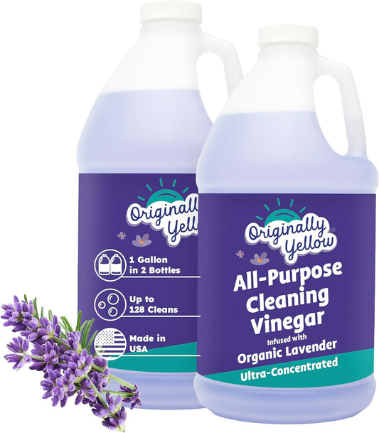 Originally Yellow Lavender Vinegar For Cleaning Purpose | USA Made All Purpose Cleaner | Use as a